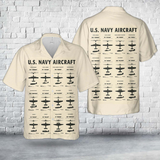 US Navy Aircraft Hawaiian Shirt
