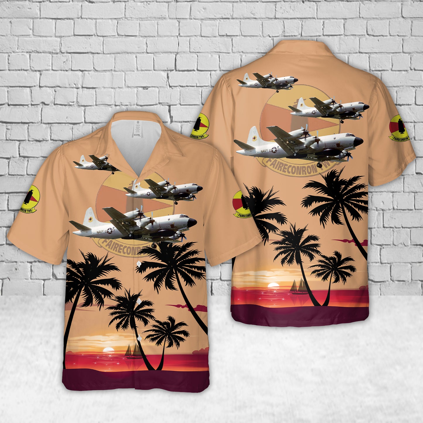 US Navy Lockheed EP-3E Orion (ARIES) Of VQ-2 Hawaiian Shirt