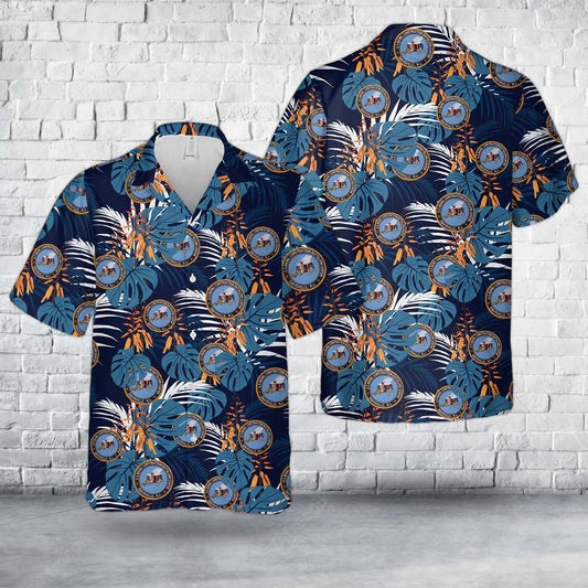 US Navy SEABEE'S OF DAVISVILLE Hawaiian Shirt