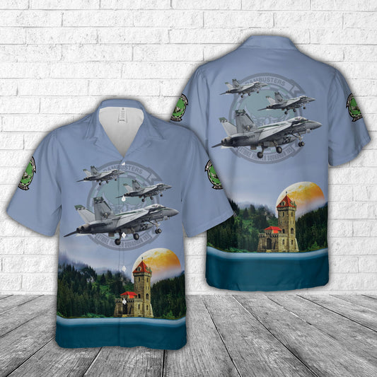 US Navy Strike Fighter Squadron 195 (STRKFITRON 195) VFA-195 'Dambusters' Hawaiian Shirt