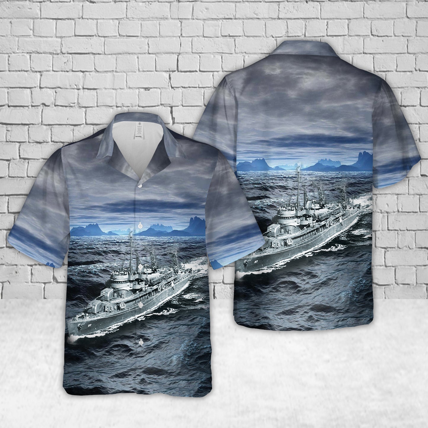 US Navy USS Absecon (AVP-23) Hawaiian Shirt