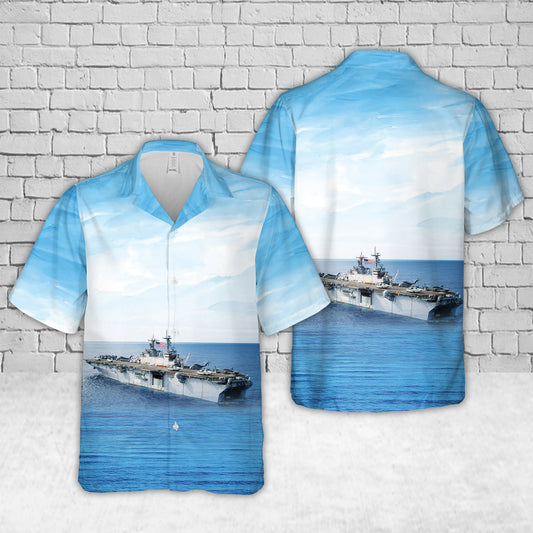 US Navy USS Kearsarge (LHD-3) Hawaiian Shirt