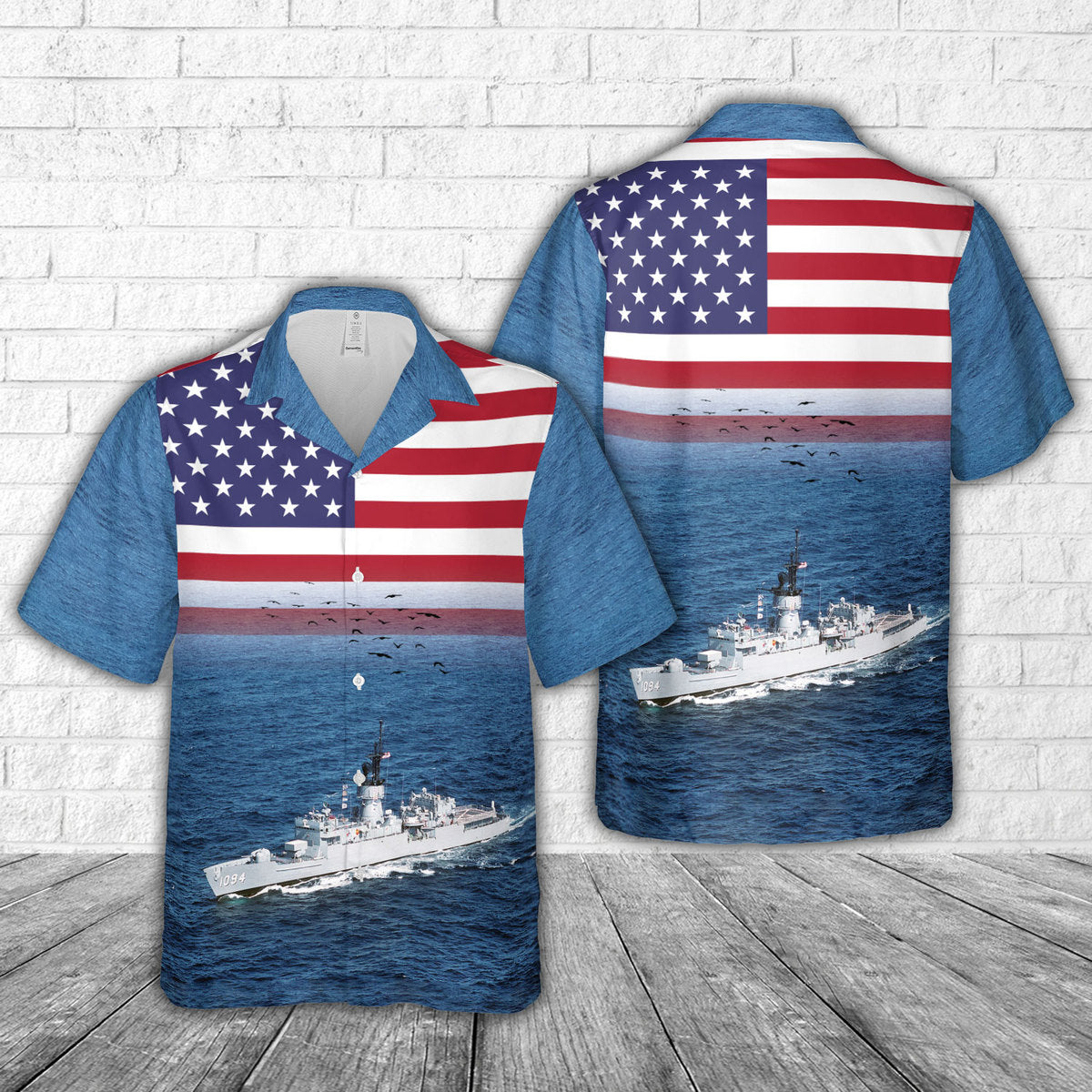 US Navy USS Pharris (FF-1094) Hawaiian Shirt