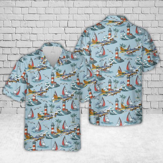 United States Army Air Forces Boeing B-17G Flying Fortress (299P) "Fuddy Dudoy" Hawaiian Shirt