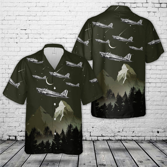 United States Army Air Forces Douglas B-18A Bolo In WW2 Hawaiian Shirt
