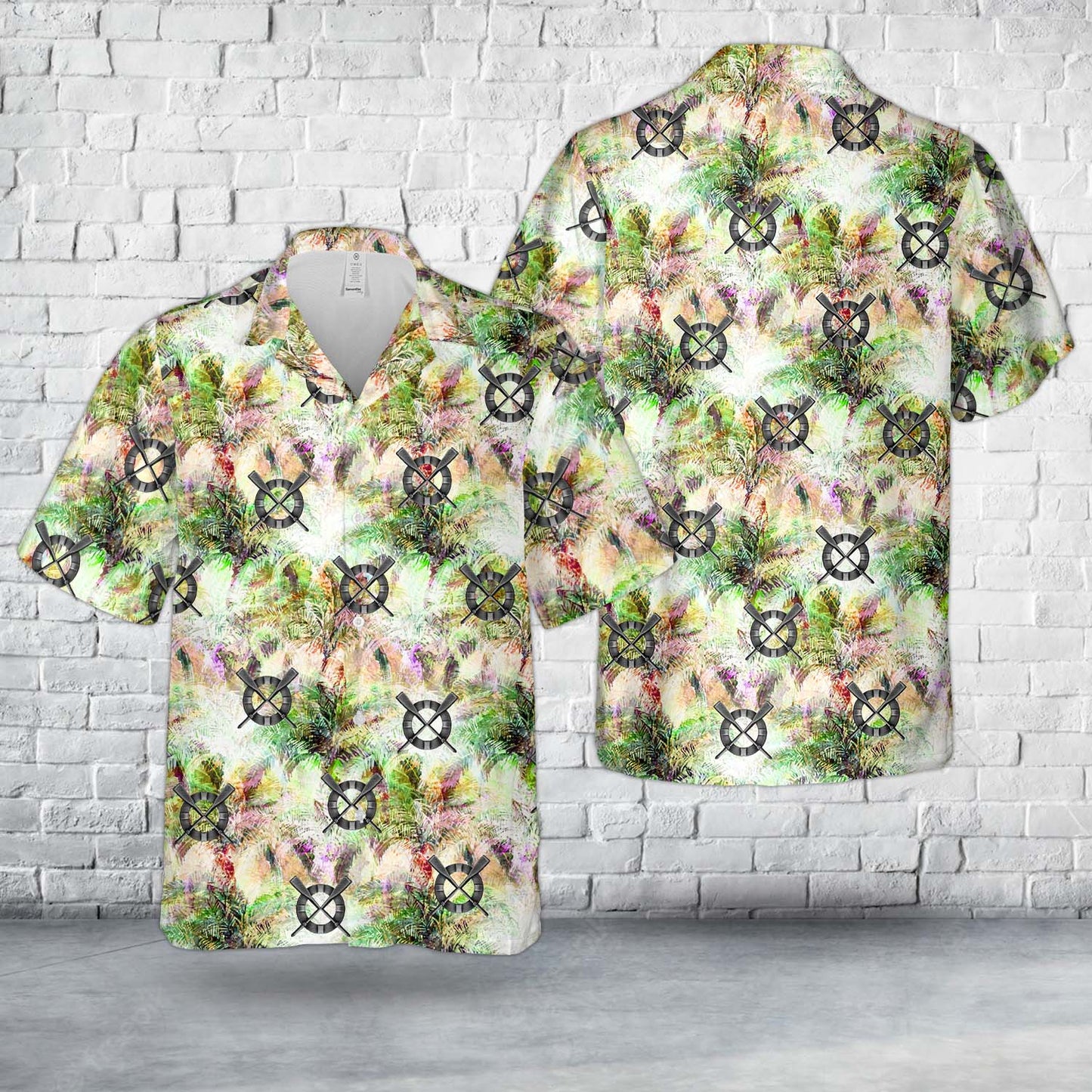 United States Coast Guard Surfman Badge Hawaiian Shirt