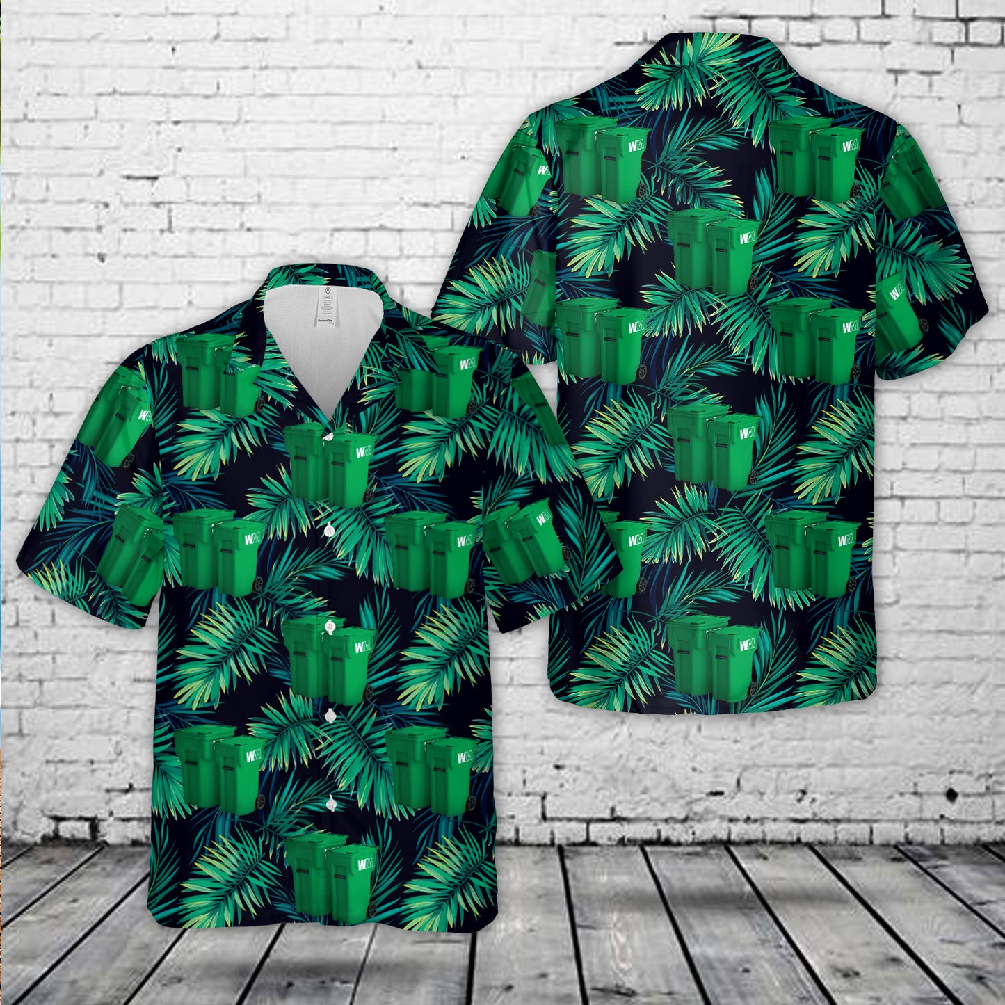 Waste Management 64-Gallon Residential Container Hawaiian Shirt