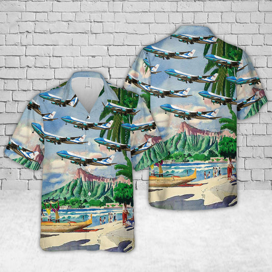 US Air Force Boeing C-137 Stratoliner Hawaiian Shirt