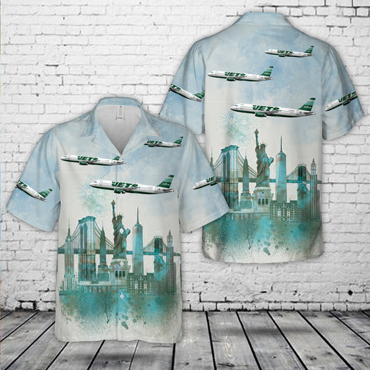 jetBlue Airways New York Jets Airbus A320-232 N746JB Hawaiian Shirt