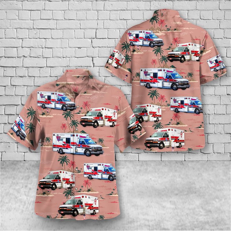 Cabarrus County EMS Hawaiian Shirt