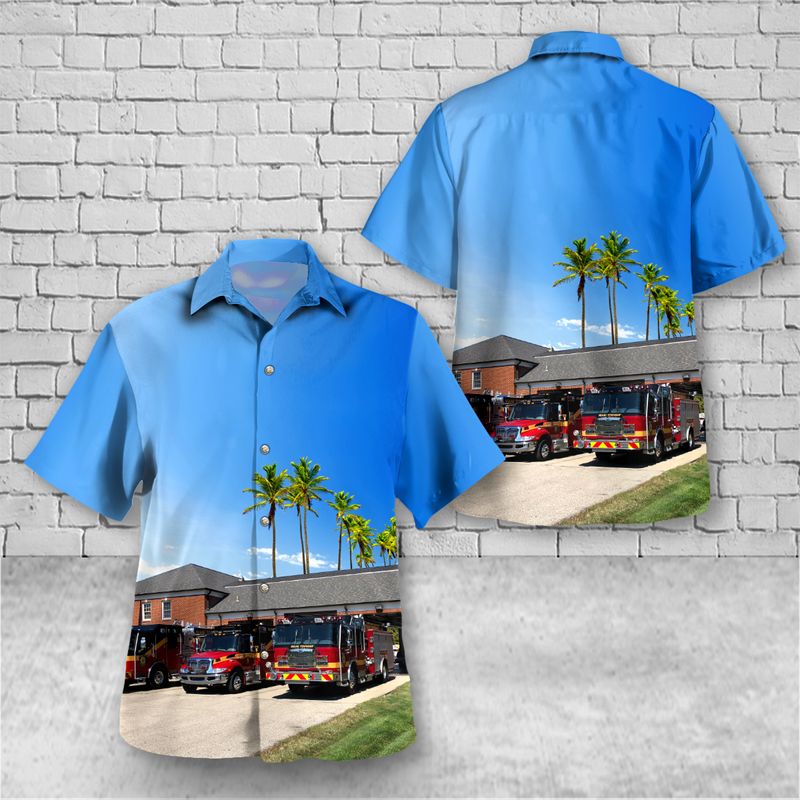 Milford, Ohio, Miami Township Fire & EMS Hawaiian Shirt