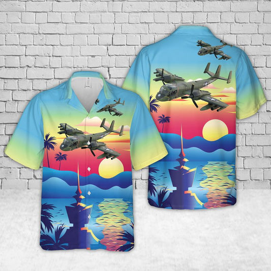 US Army Grumman OV-1A Mohawk Hawaiian Shirt