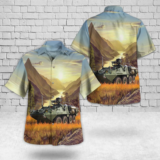 US Army M1127 Reconnaissance Vehicle (RV) Hawaiian Shirt