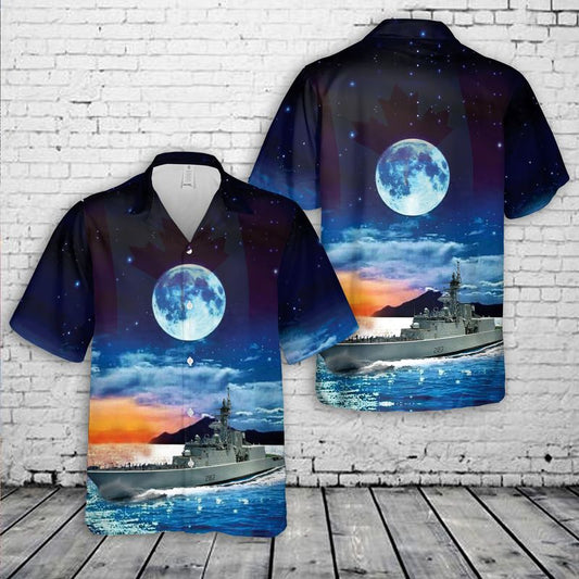 Royal Canadian Navy HMCS Algonquin (DDG 283) Hawaiian Shirt
