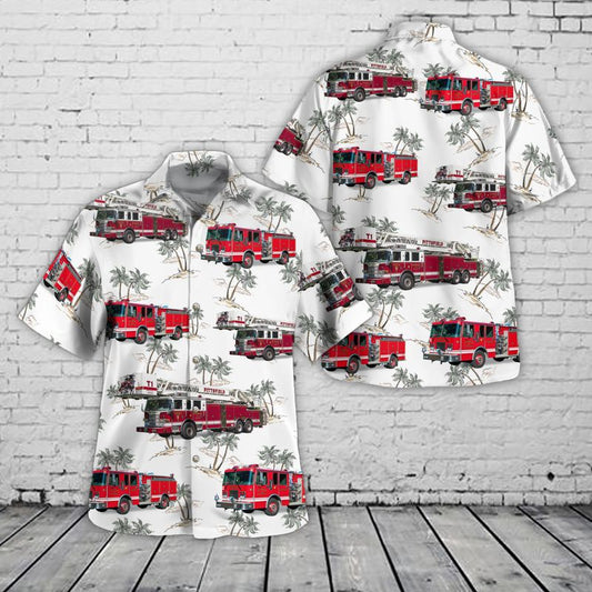 Pittsfield Berkshire County Massachusetts Pittsfield Fire Department Hawaiian Shirt