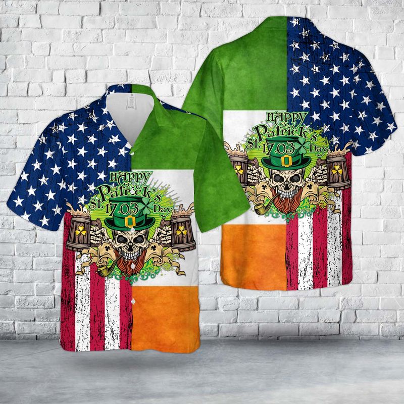 St. Patrick's Day America Hawaiian Shirt