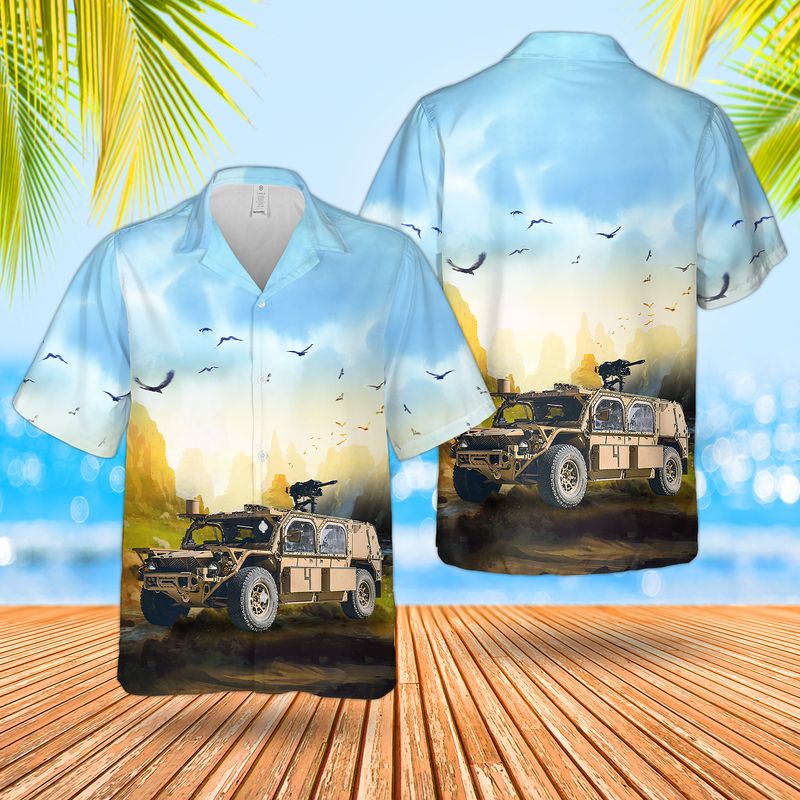 US Army RG-31 Mine Protected Armored Personnel Carrier (MPAPC) Hawaiian Shirt