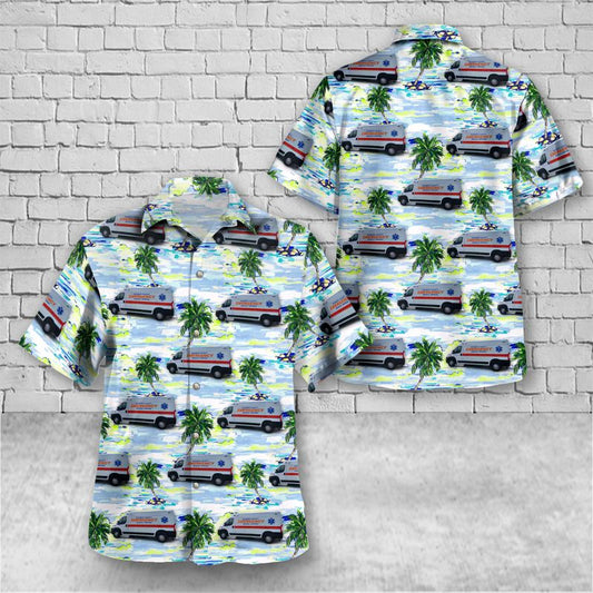 Upper Sandusky, Ohio, Wyandot County EMS Hawaiian Shirt