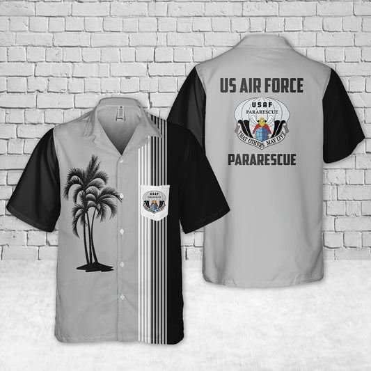 US Air Force Pararescue Pocket Hawaiian Shirt