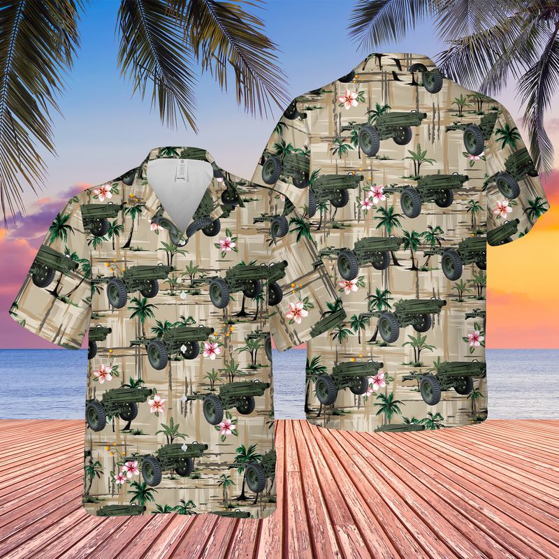 US Army 75mm Pack Howitzer M1 (M116 Howitzer) Hawaiian Shirt