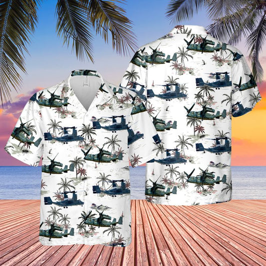 US Air Force Bell Boeing V-22 Osprey Hawaiian Shirt