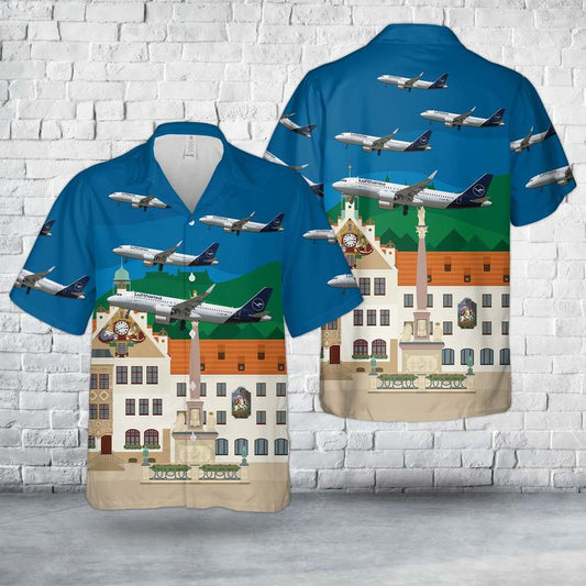 Lufthansa “Freising” Airbus A320-271N D-AINM Hawaiian Shirt