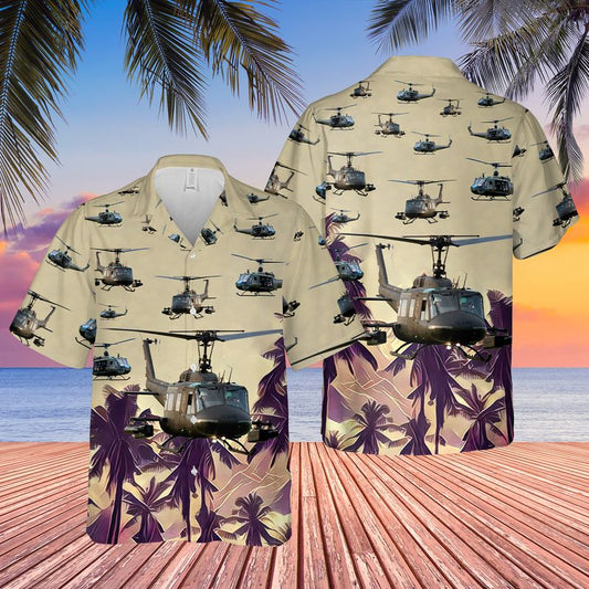 US Army Bell UH-1 Huey Hawaiian Shirt