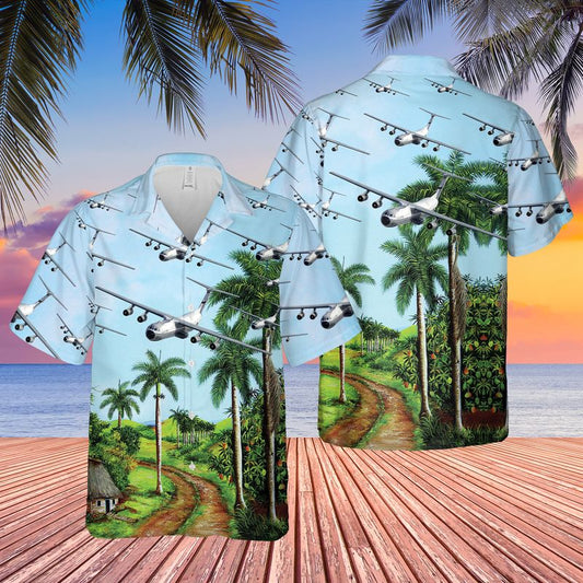 US Air Force Hanoi Taxi Lockheed C-141 Starlifter Hawaiian Shirt