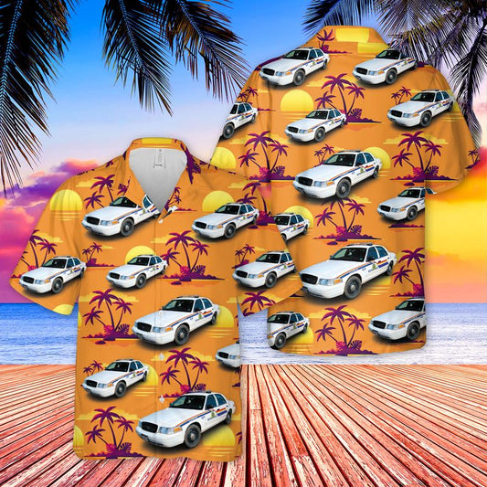 Royal Canadian Mounted Police Ford Crown Victoria Hawaiian Shirt
