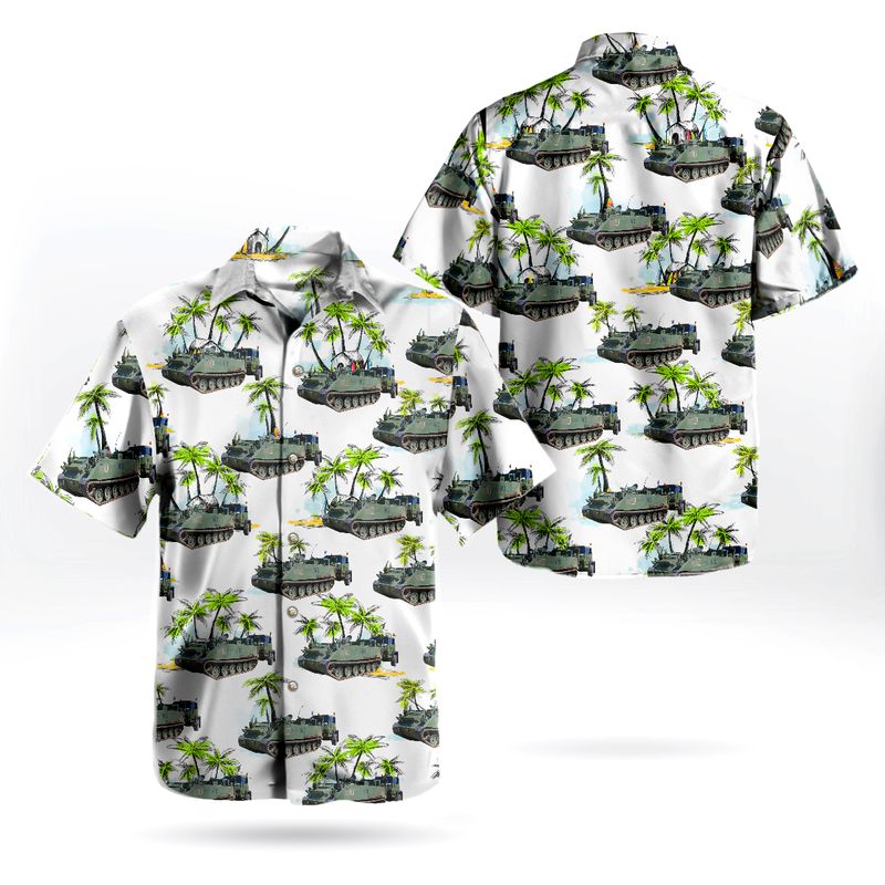 Canadian Army ARVT Taurus (Armoured Recovery Vehicle) Hawaiian Shirt
