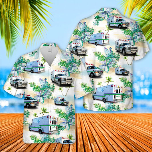 Lapeer County EMS Hawaiian Shirt