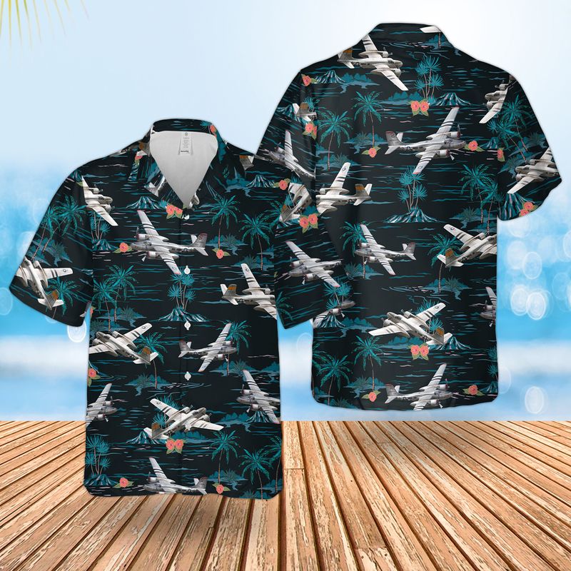 US Air Force Douglas A-26 Invader Hawaiian Shirt