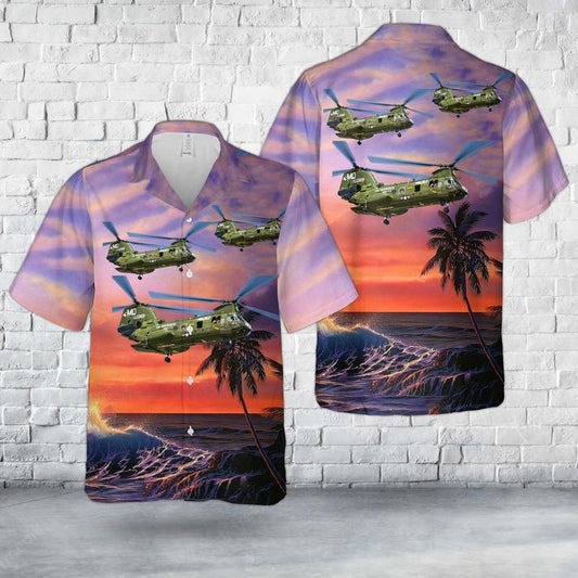 US Marines CH-46E "Sea Knight" HMM-774 "Wild Goose" Hawaiian Shirt