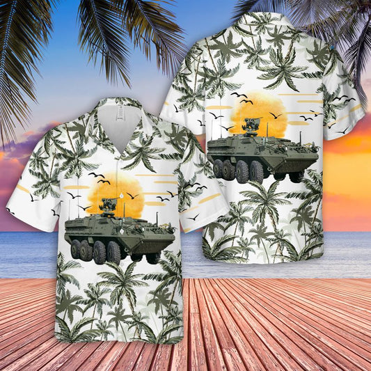 US Army Stryker Tank Hawaiian Shirt