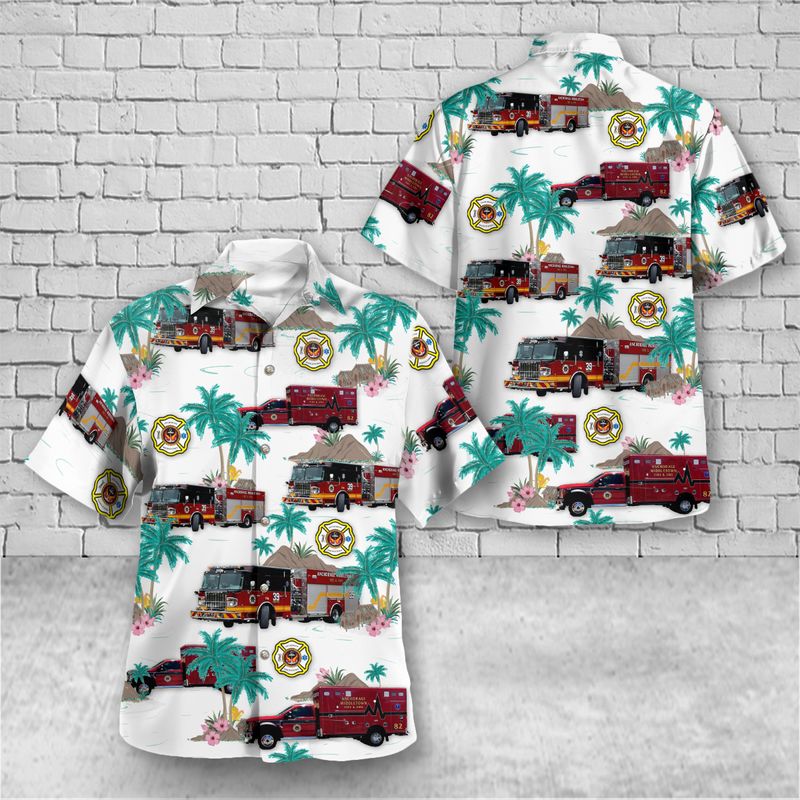 Anchorage Middletown Fire & EMS Hawaiian Shirt