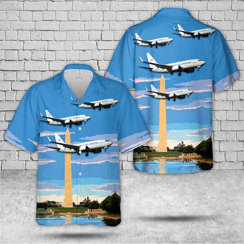 US Air Force District of Columbia Air National Guard 113th Wing Boeing C-40C Clipper (s/n 02-0202) Hawaiian Shirt