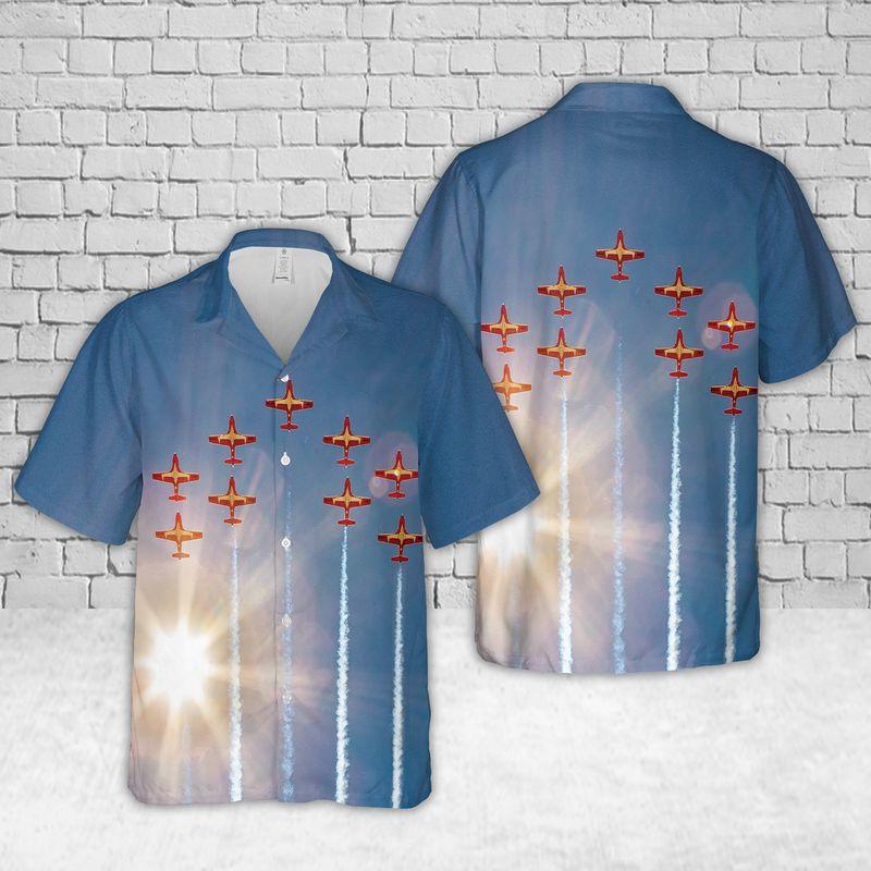 BBTT2608BC16 Royal Canadian Air Force Snowbirds Hawaiian Shirt