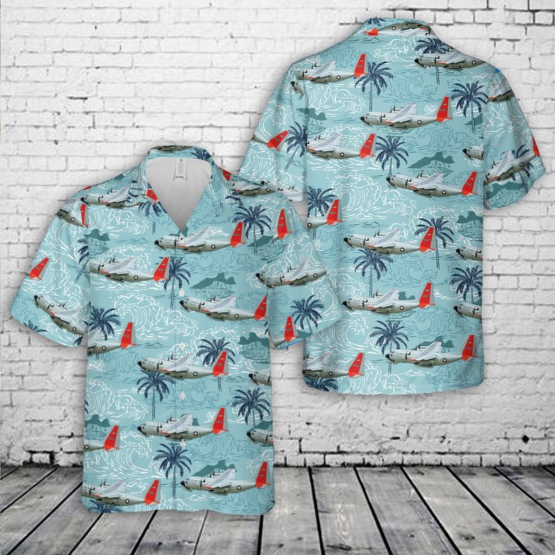 US Air Force LC-130 Hercules Skibird Hawaiian Shirt