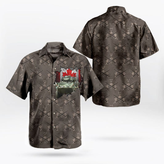 Canadian Army Coyote Armoured Reconnaissance Vehicle ARV Hawaiian Shirt