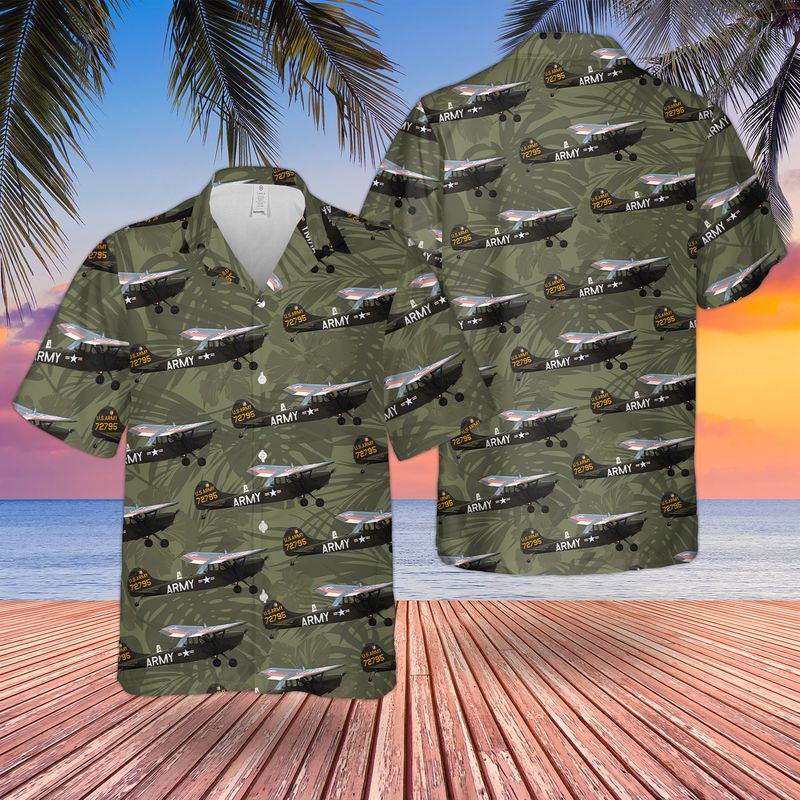 US Army Cessna O-1 Bird Dog Hawaiian Shirt
