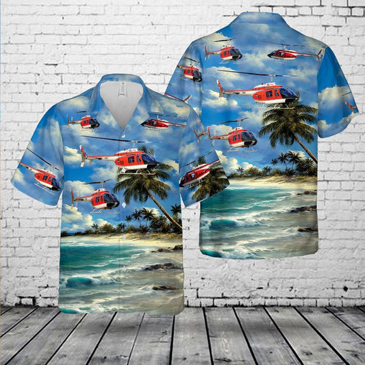 US Navy Bell TH-57C SeaRanger Hawaiian Shirt