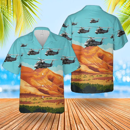 Royal New Zealand Air Force No. 6 Squadron RNZAF Kaman SH-2G Super Seasprite Hawaiian Shirt