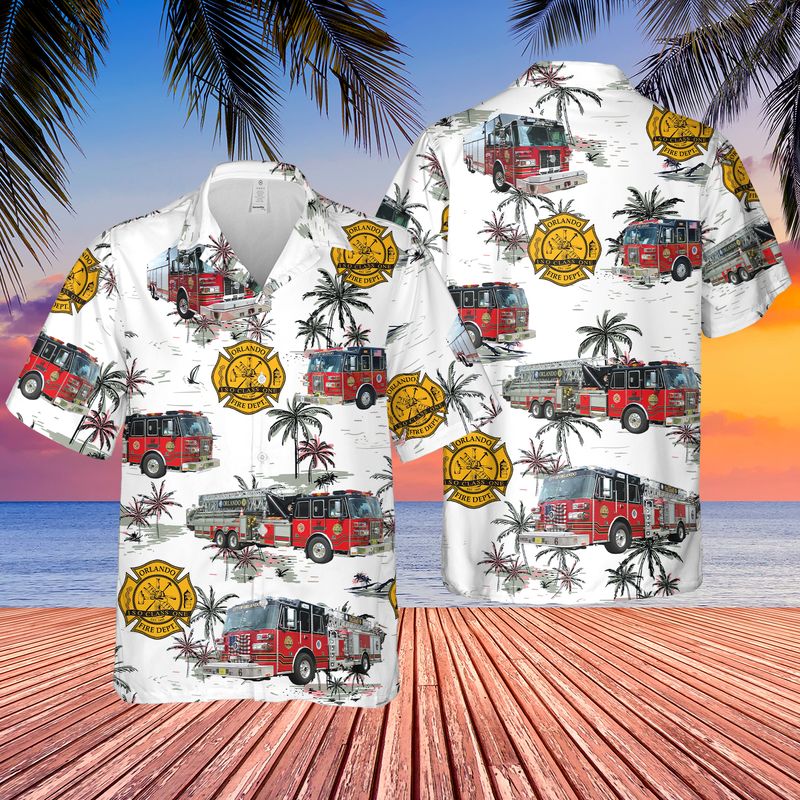 Orlando Fire Department Hawaiian Shirt