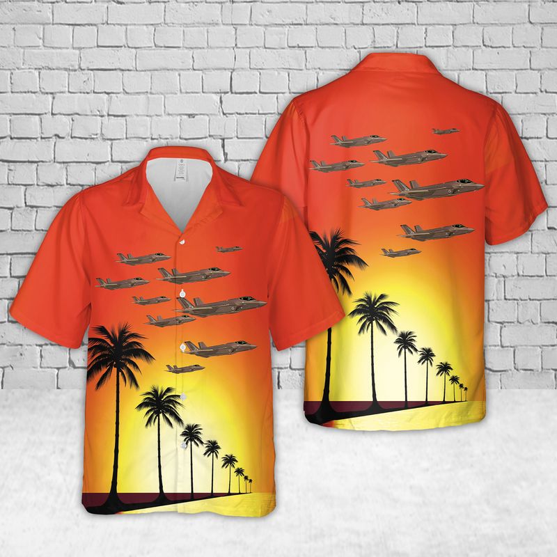 Royal Australian Air Force F-35A Lightning II Aircraft Hawaiian Shirt