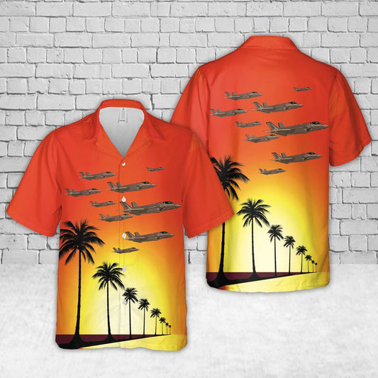 Royal Australian Air Force F-35A Lightning II Aircraft Hawaiian Shirt