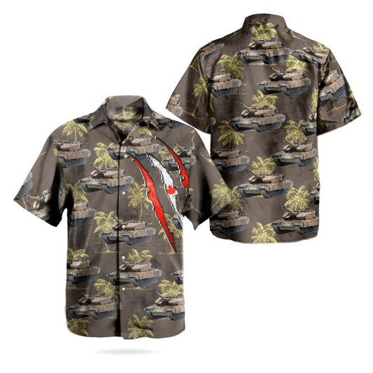 Canadian Army Leopard 2A4M Hawaiian Shirt