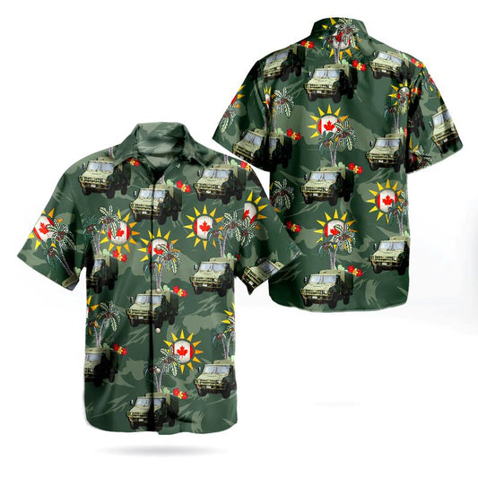 Canadian Army LSVW Military Truck Hawaiian Shirt