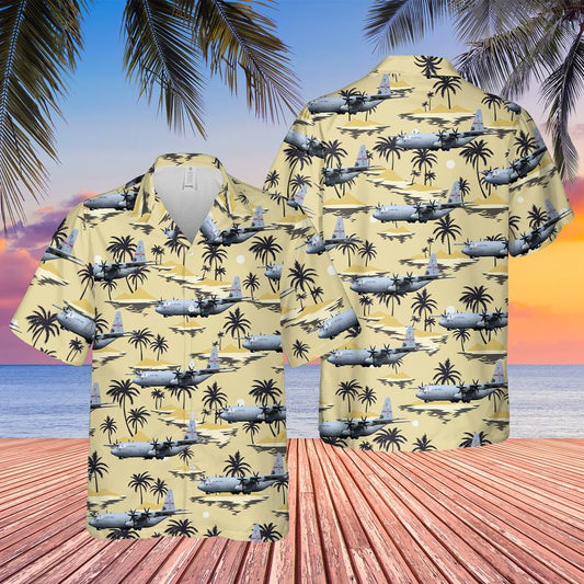 Rhode Island Air National Guard 143d Airlift Wing (143 AW) C-130J-30 Hawaiian Shirt