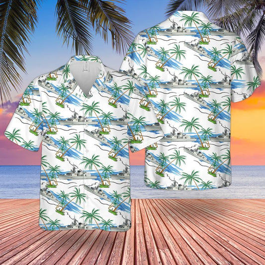 Royal Canadian Navy HMCS Vancouver FFH 331 Hawaiian Shirt