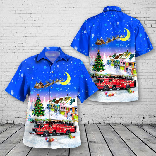 Carpentersville, Illinois, Carpentersville Fire Department Christmas Hawaiian Shirt